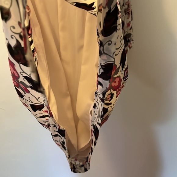 Floral Flowy MIDI LOFT Dress women L - Picture 5 of 12